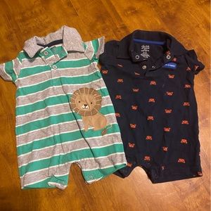 2 collard rompers bundle